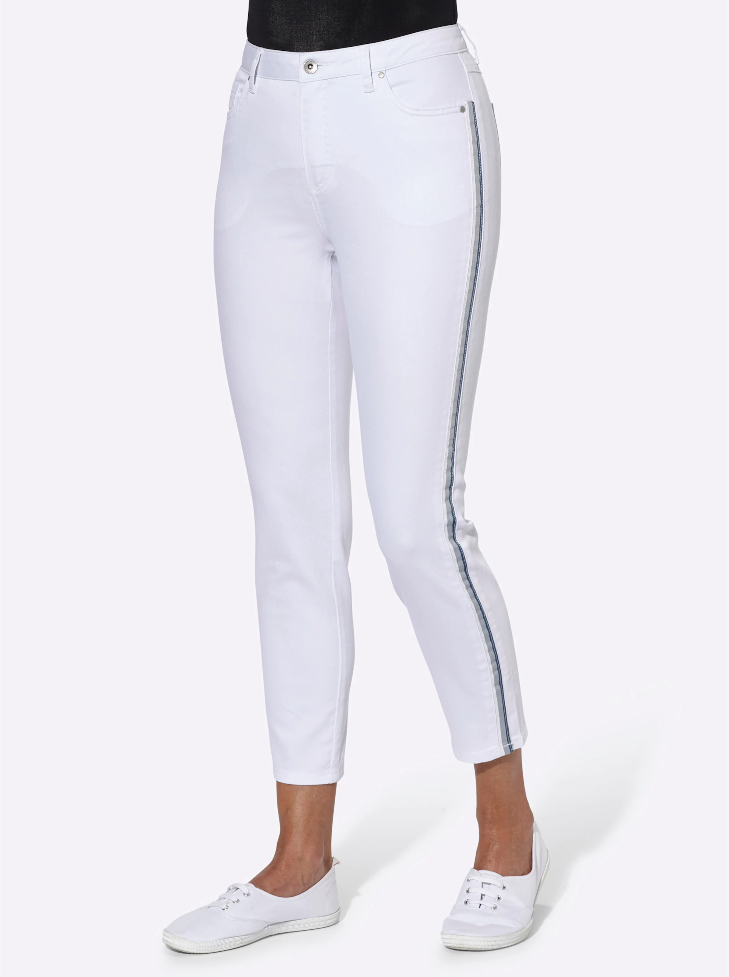 7/8-Jeans in weiß
