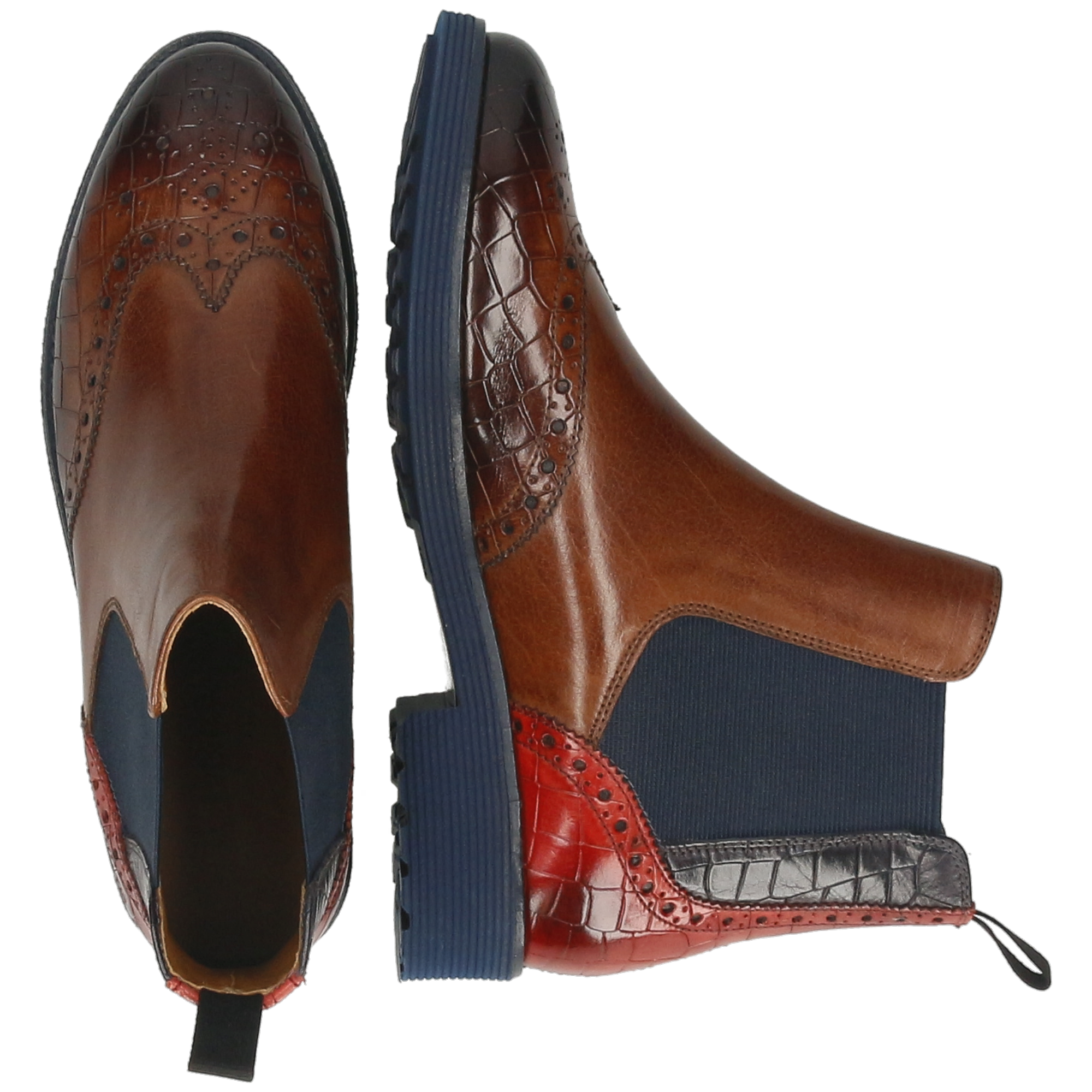 SELINA 6 - Bottines à talon plat | Multicolore