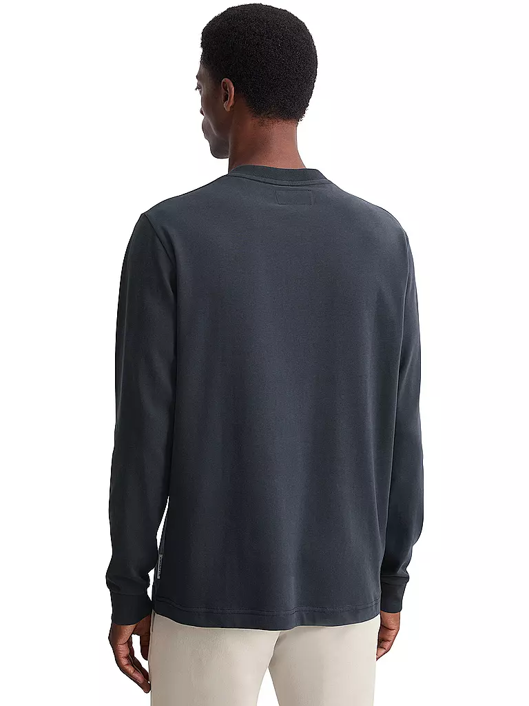 MARC O'POLO Langarmshirt dunkelblau