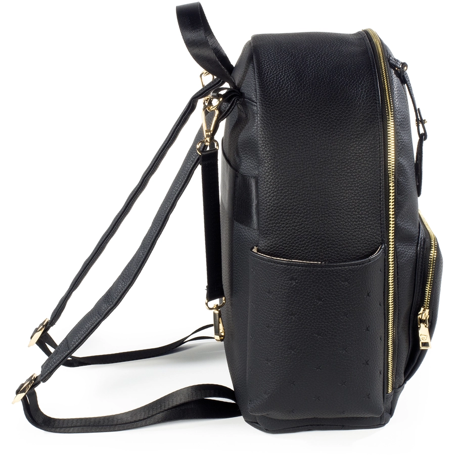pasito a pasito Wickelrucksack Sterne  schwarz