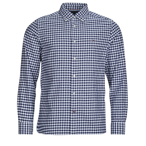 Tommy Hilfiger - CLASSIC OXFORD GINGHAM RF SHIRT - Marine / Blanc