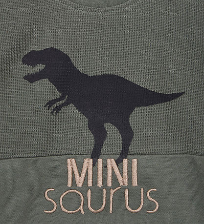 Hust and Claire Bluse - Anton - Pineneedle m. Dinosauer