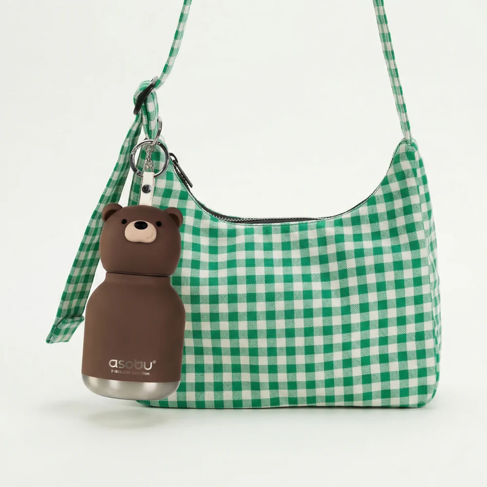 Asobu Asobu Rvs drinkfles Mini Bestie Brown bear - 260 ml