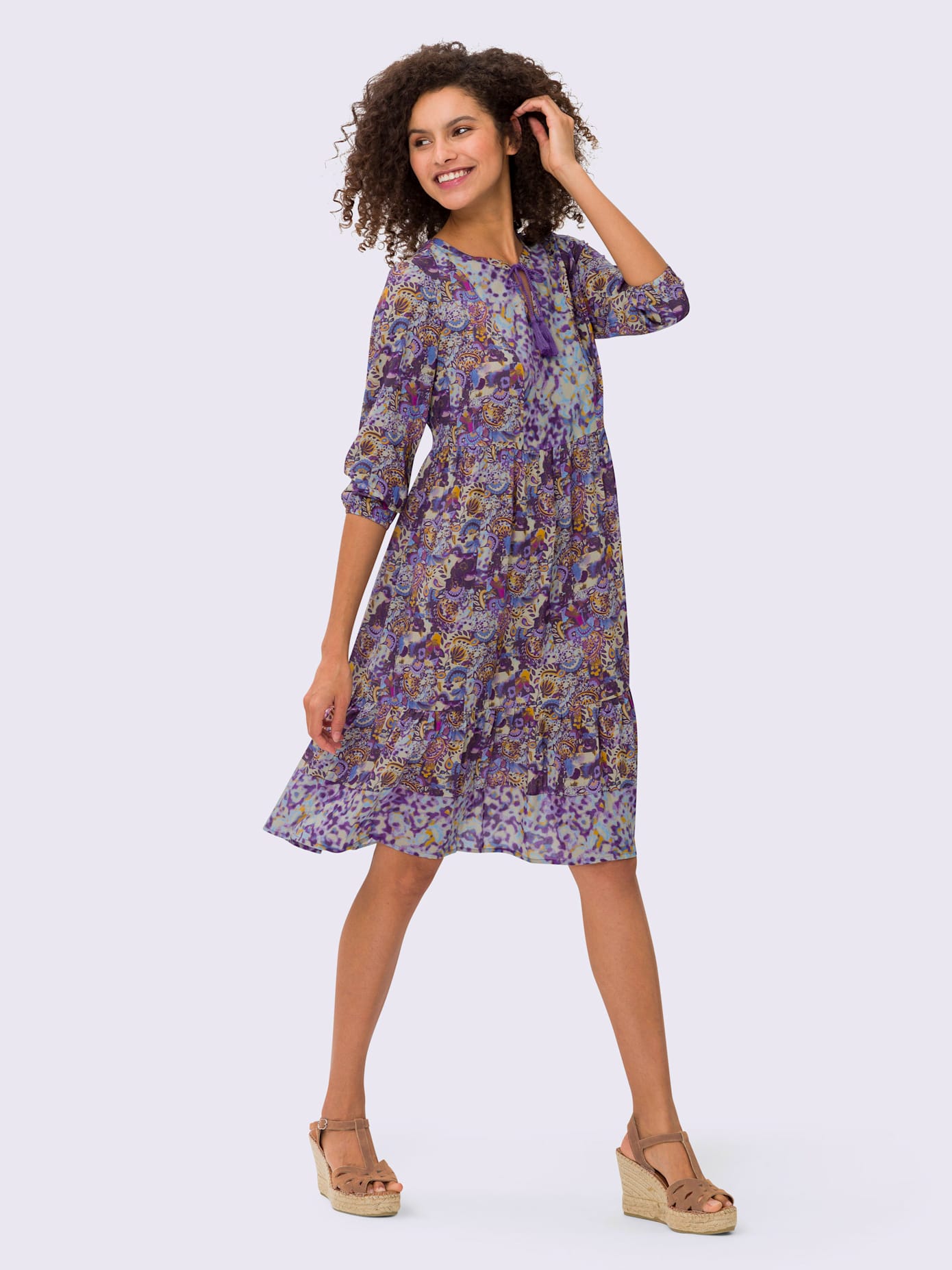 Robe imprimée pur modal