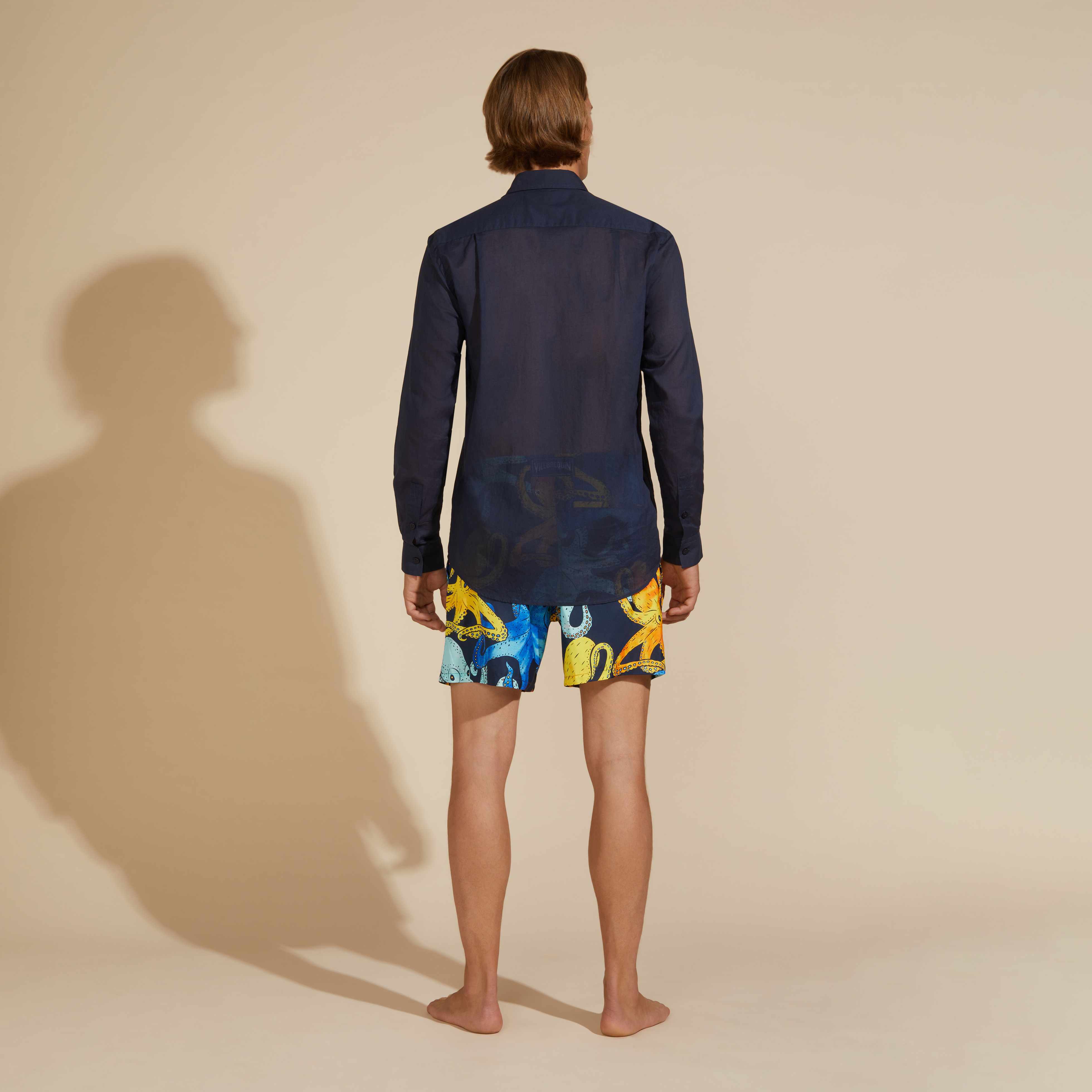 Chemise Légère en Voile de Coton Unisexe Unie