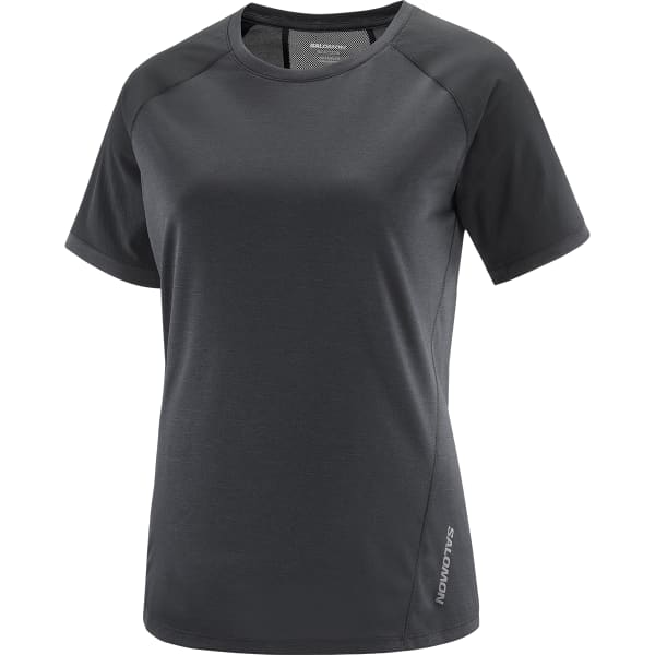 T-shirt trail SALOMON OUTLINE SS TEE W DEEP BLACK