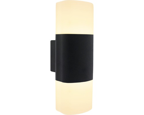 AEG LED buitenwandlamp 2x6W 1200 lm 3000K antraciet/wit