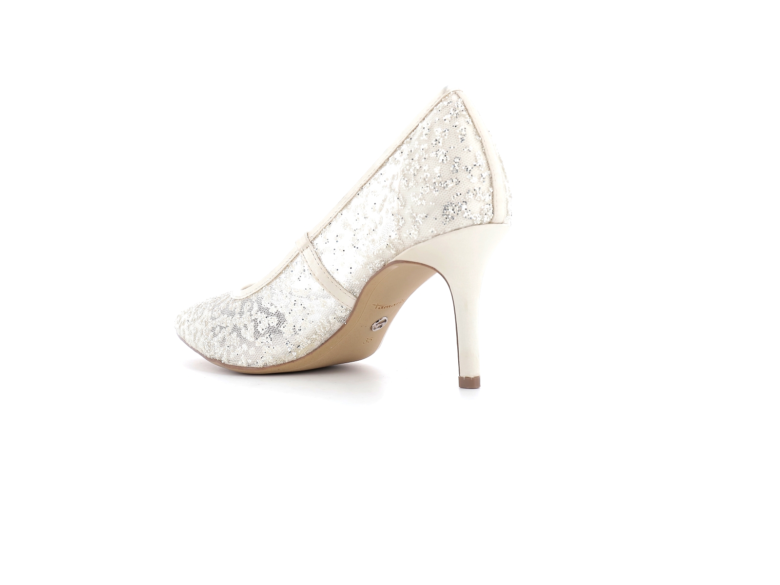Tamaris-22443 Textile Blanc Argent