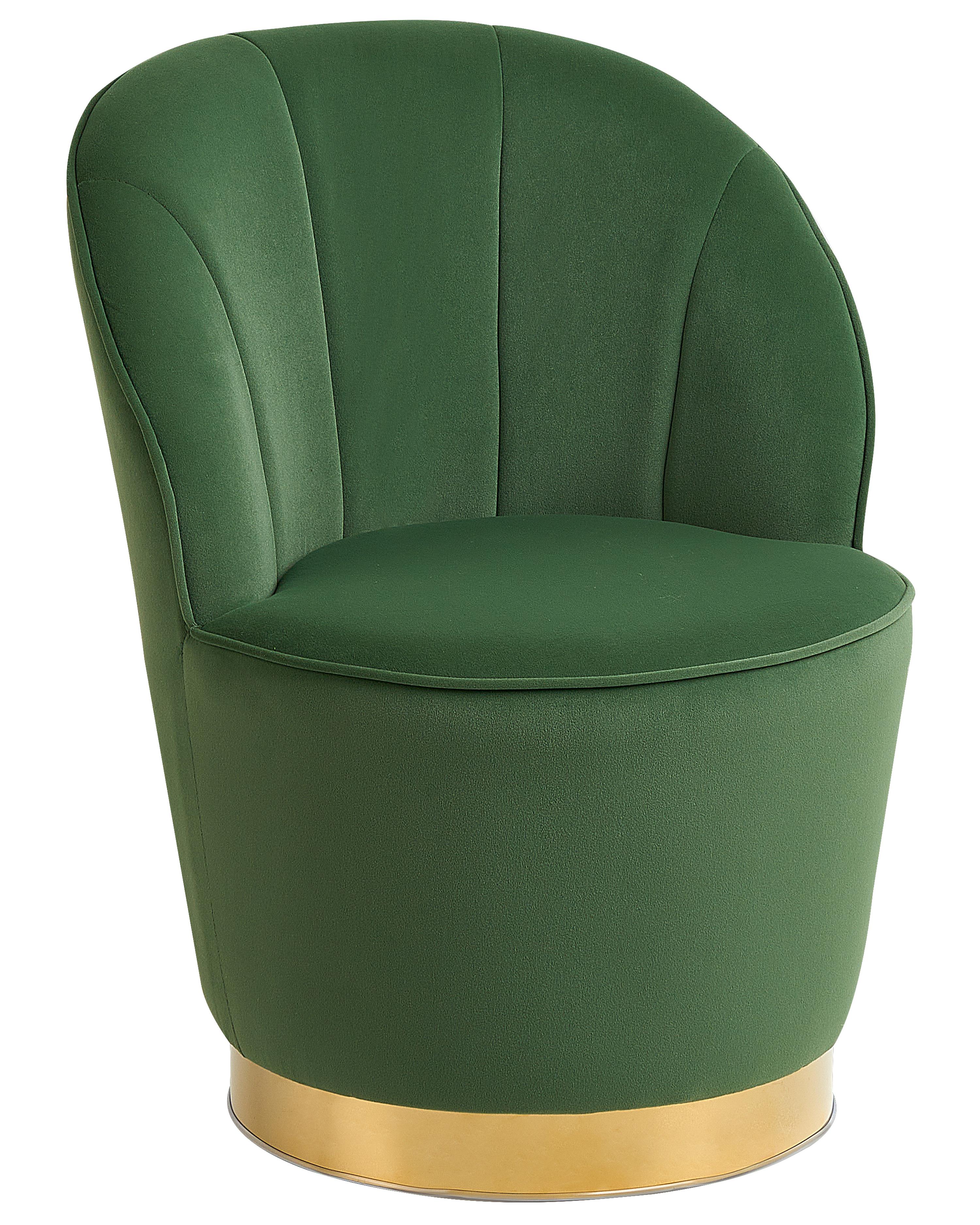 Fauteuil ALBY Fluweel Donkergroen