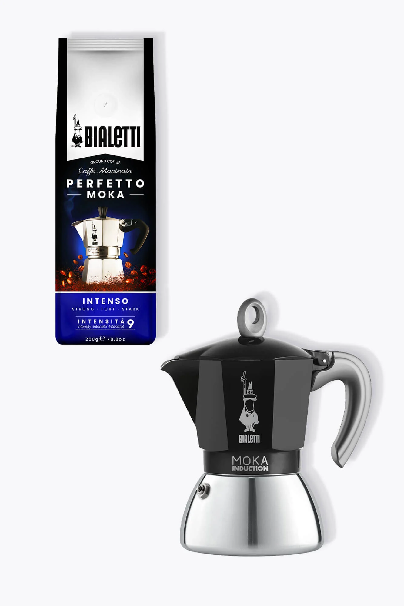 Bialetti Induktion 6 Tassen + Bialetti Kaffee