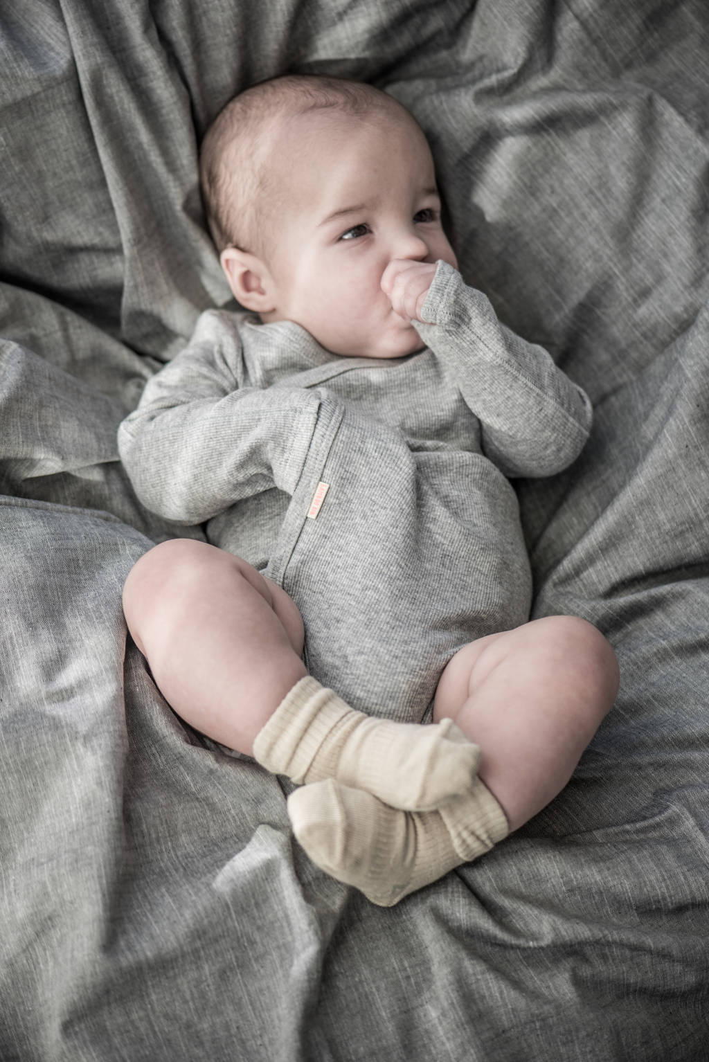 blijf-sokjes 12-18 mnd - set van 2 calming green/beige