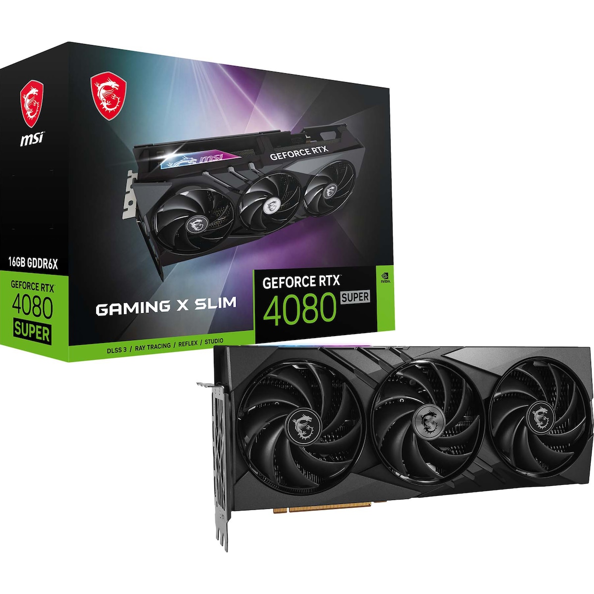 MSI GeForce RTX 4080 SUPER 16G GAMING X SLIM grafikkort