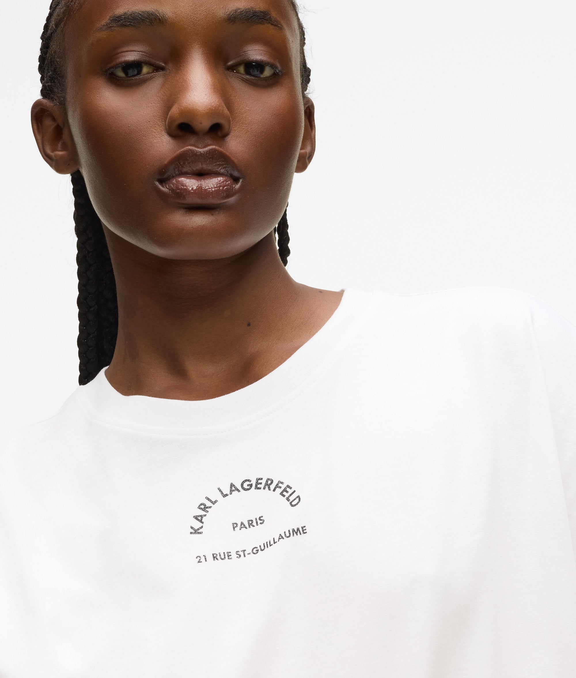 Rue St-Guillaume T-shirt met glitter