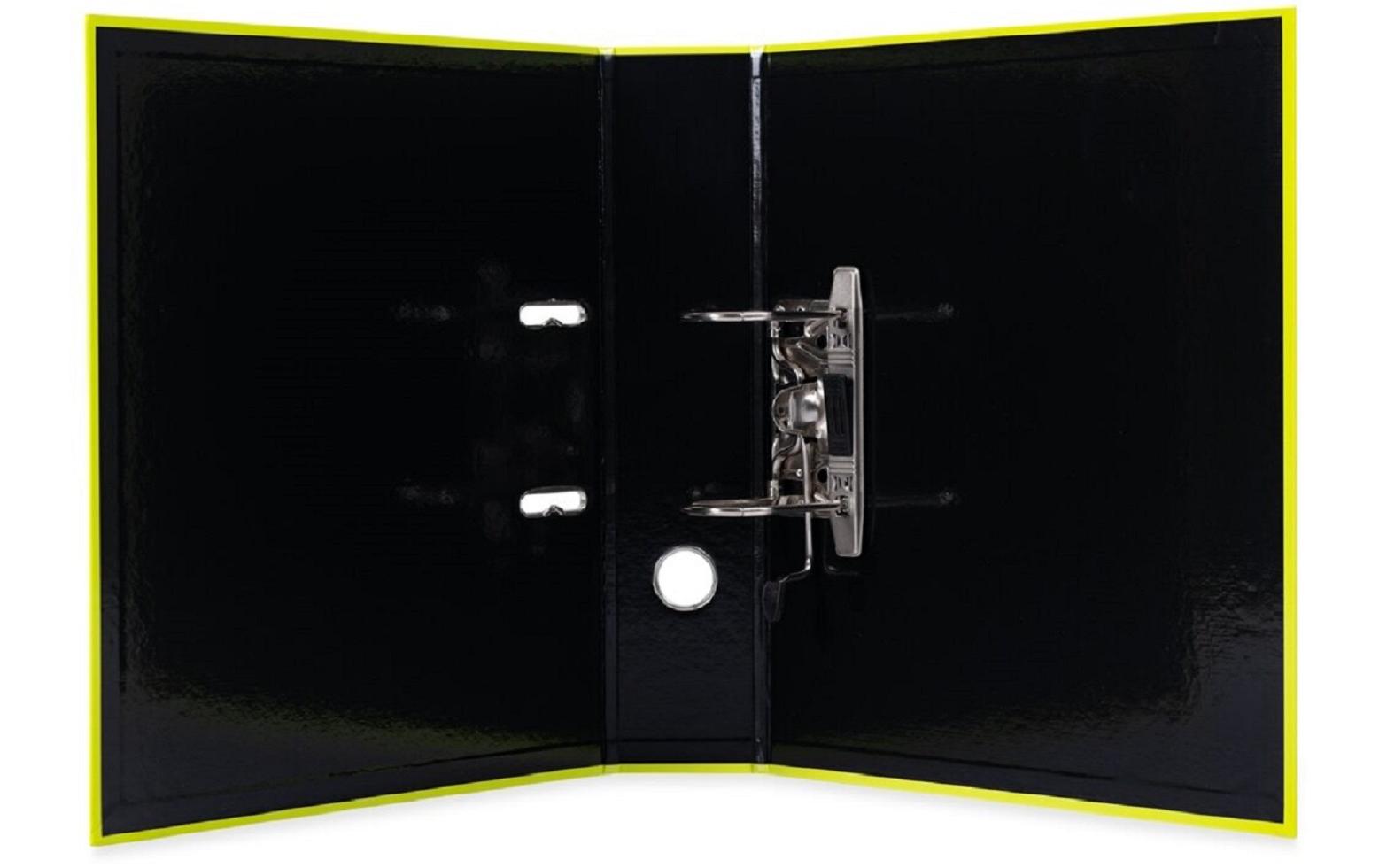 Ordner A4 7 cm, NeongelbOrdner im A4 Format mit Hebelmechanik und Griffloch