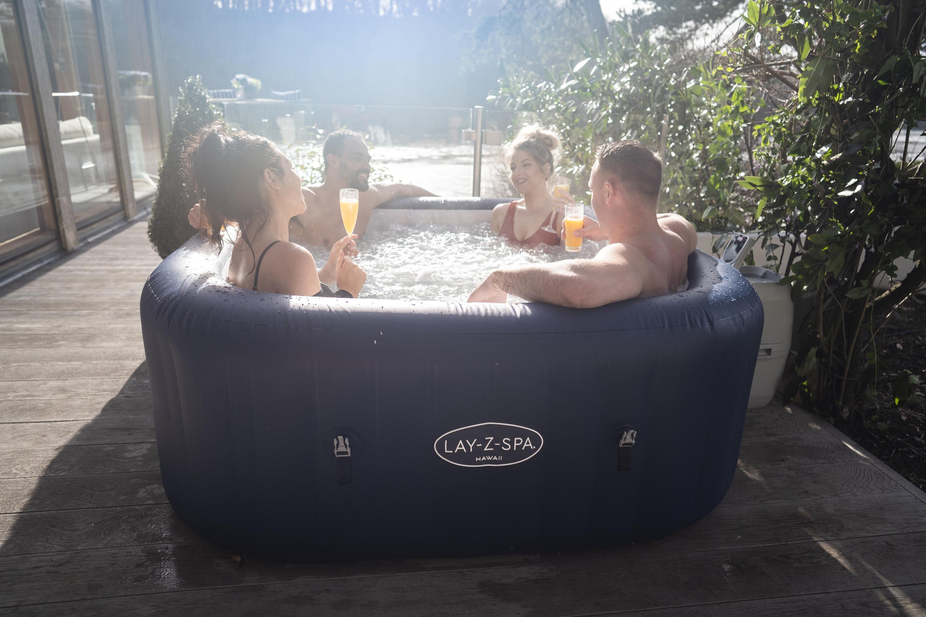 Bestway® LAY-Z-SPA® Whirlpool Hawaii AirJet™ 180 x 180 x 71 cm, eckig