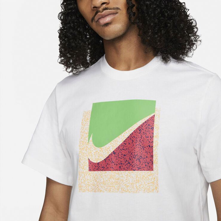 Nike Sportswear Brandriff Swoosh Box T Shirt Hvid