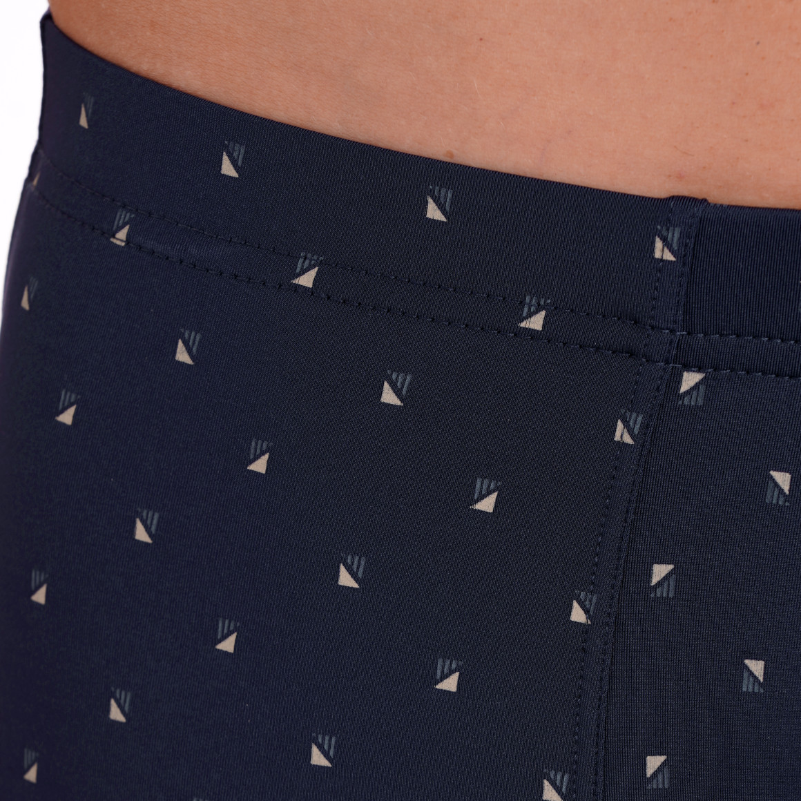 VanVaan Herren Mikrofasershorts mit Allover-Muster dunkelblau