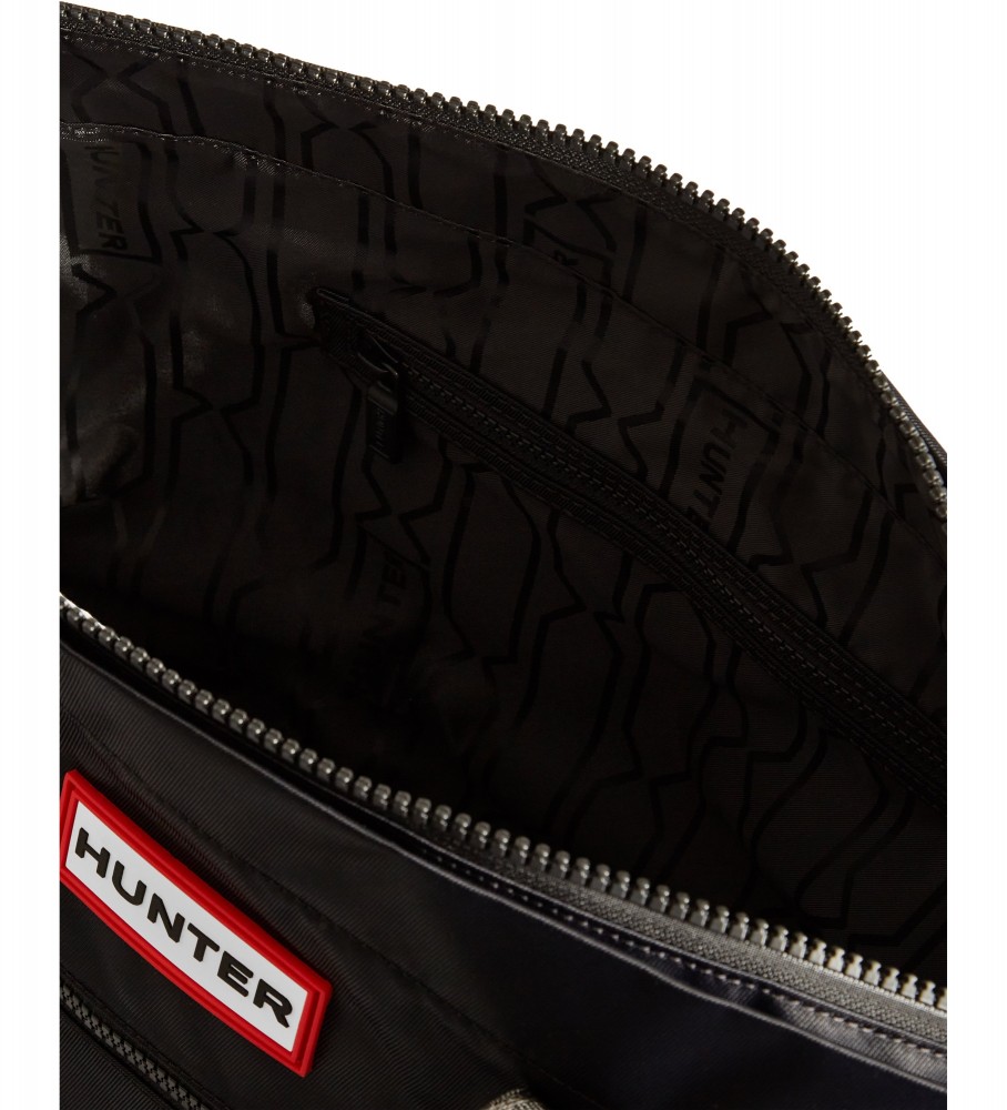 Bolsa tote média Hunter em nylon preto