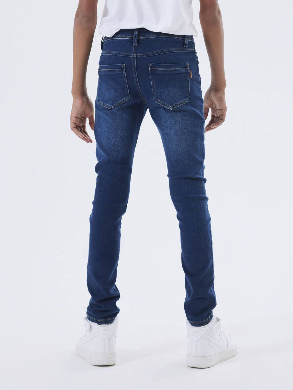 NAME IT slim fit jeans NKMSILAS dark blue denim