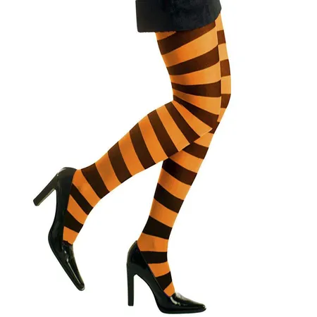 Widmann Gestreifte Strumpfhose neon, 70 Den, sortiert