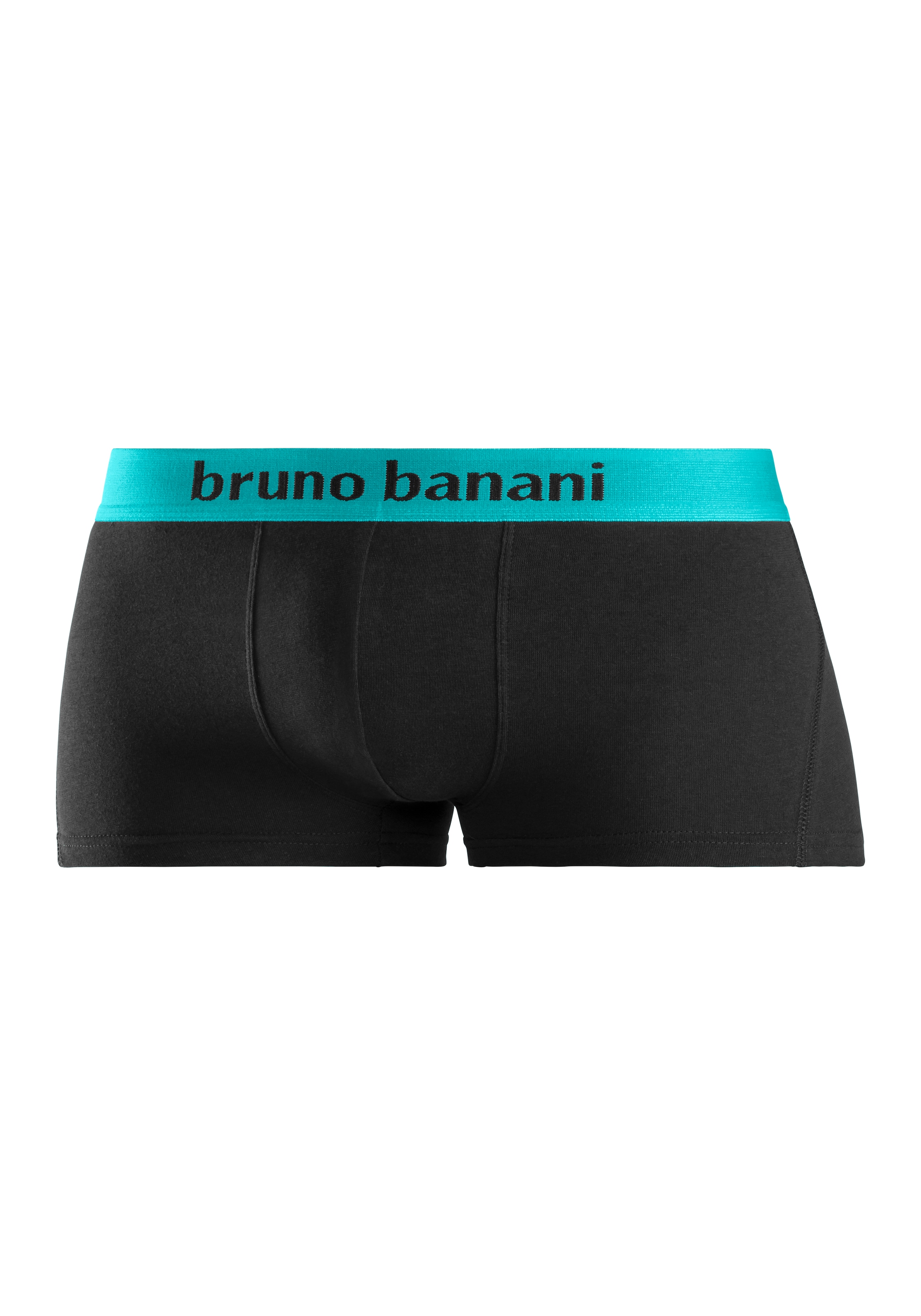 Bruno Banani Hipster, 4 Stk. knapp sitzende Boxershorts mit Logo Webbund aus Baumwollmischung