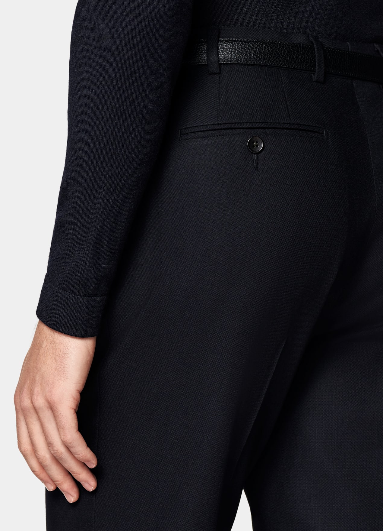 Pantalon Straight Leg bleu marine