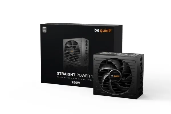 be quiet! Straight Power 12 - Strømforsyning (intern) - ATX12V 3.0/ EPS12V 2.92 - 80 PLUS Platinum - AC 100-240 V - 750 Watt - aktiv PFC - Europa - sort