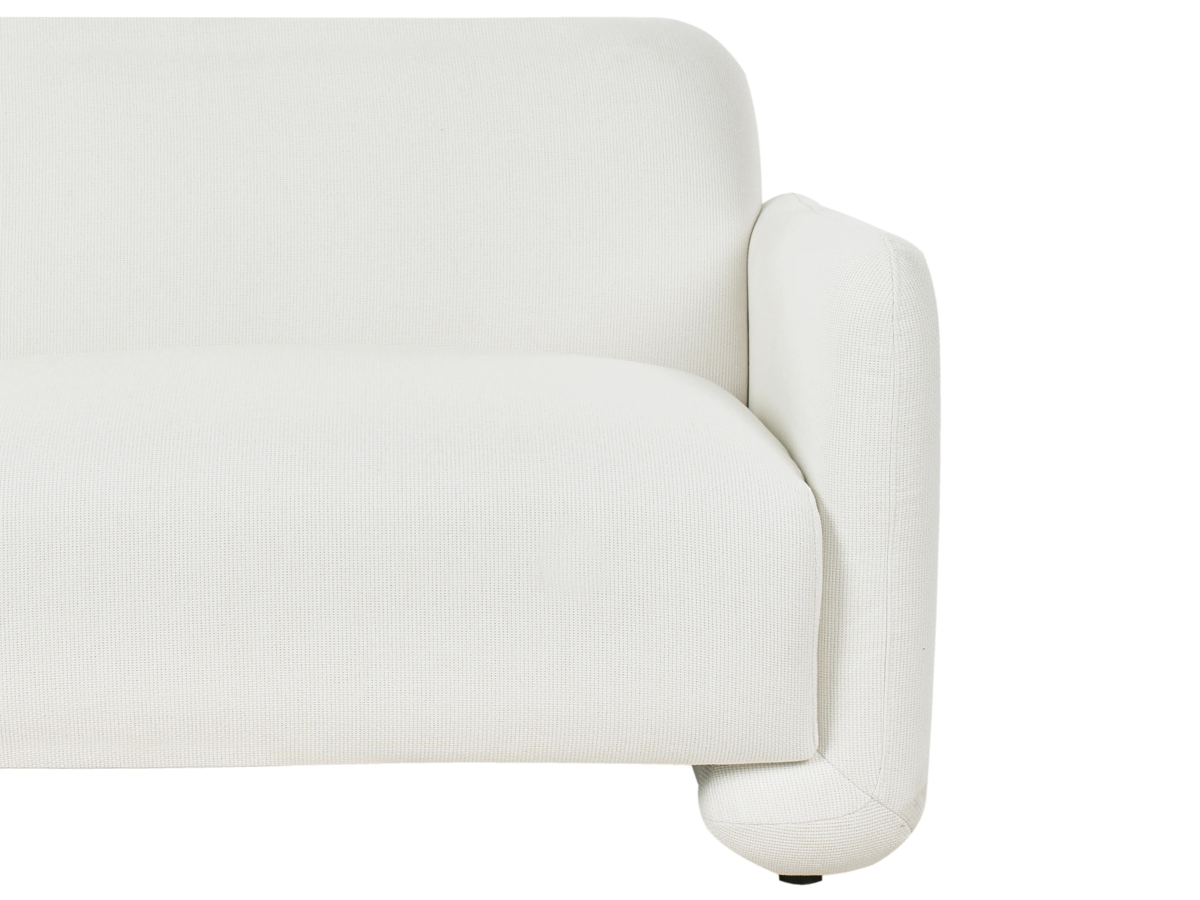 Bank 3-zits SALAND Stof Wit