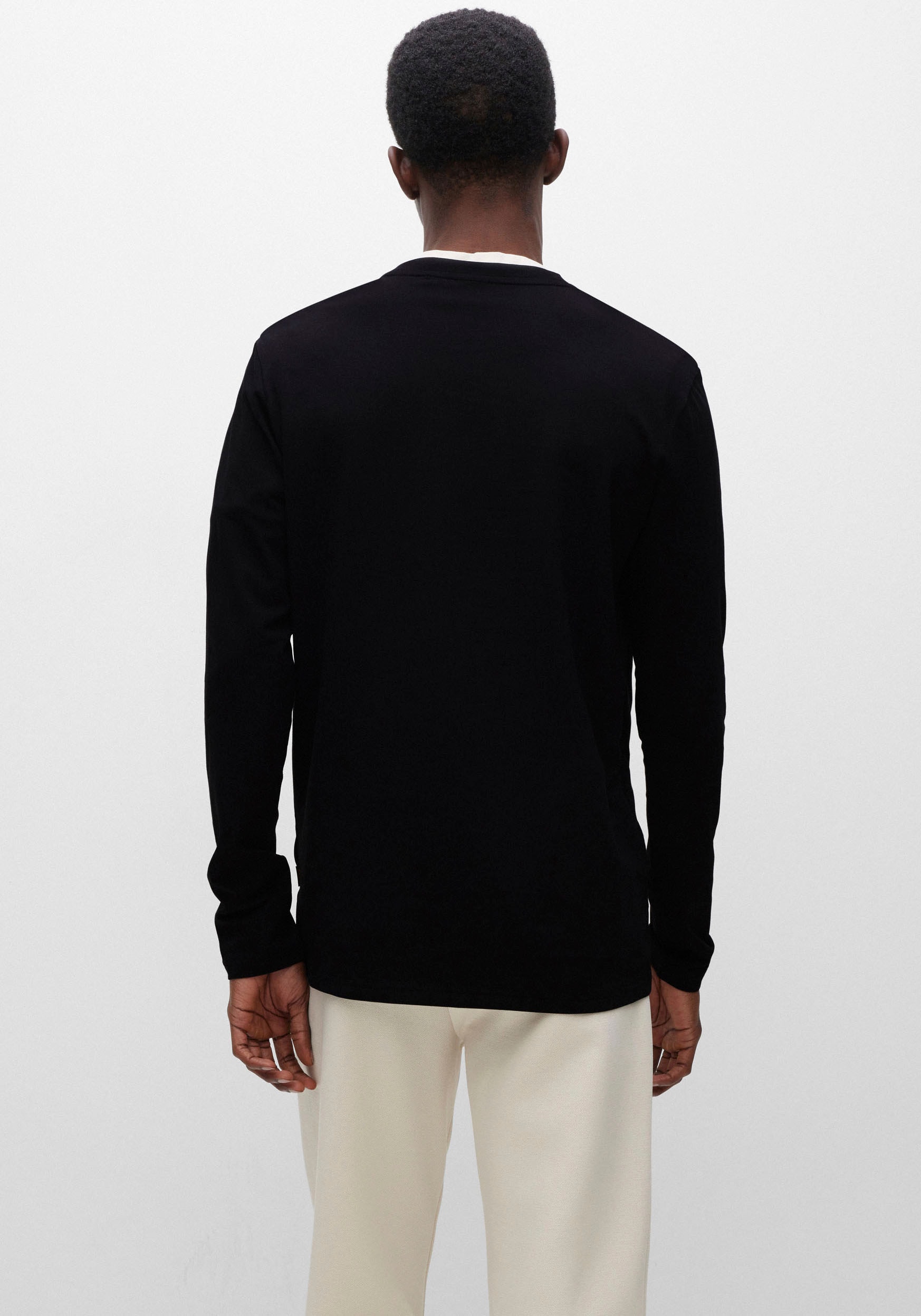 BOSS ORANGE Langarmshirt »TChark«, mit Logo-Schriftzug