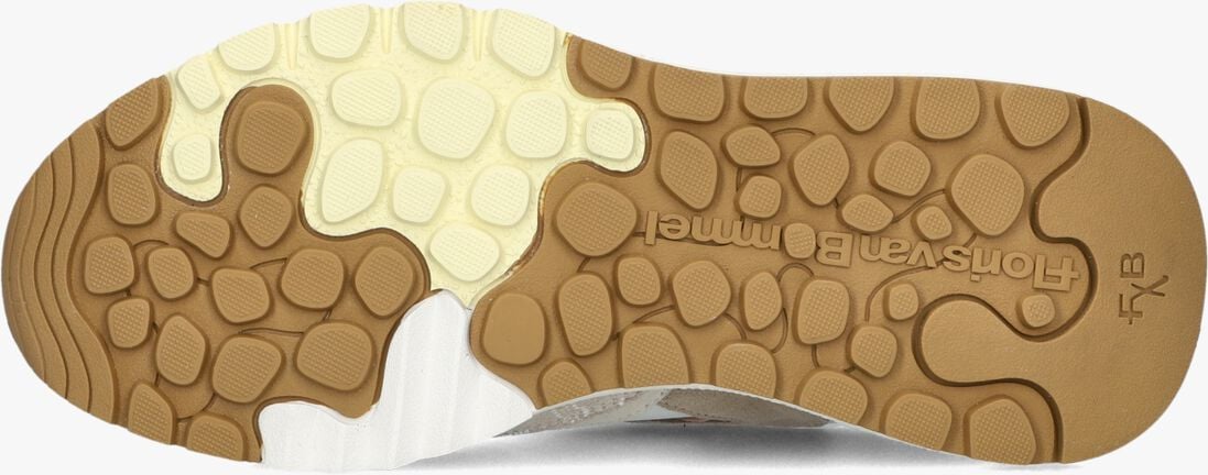 beige floris van bommel lage sneakers sfw-10164 treni
