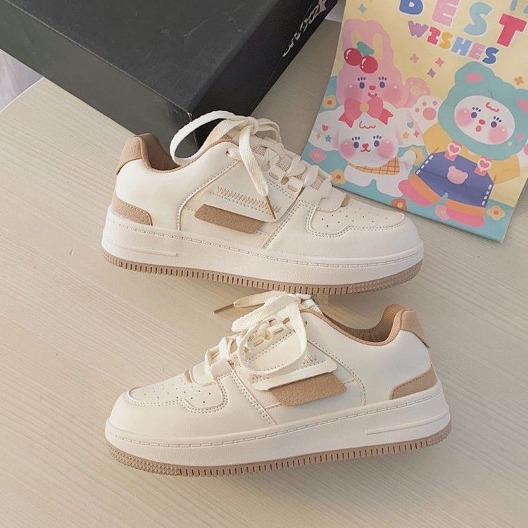 Asterisk - Tweekleurige veterschoenen