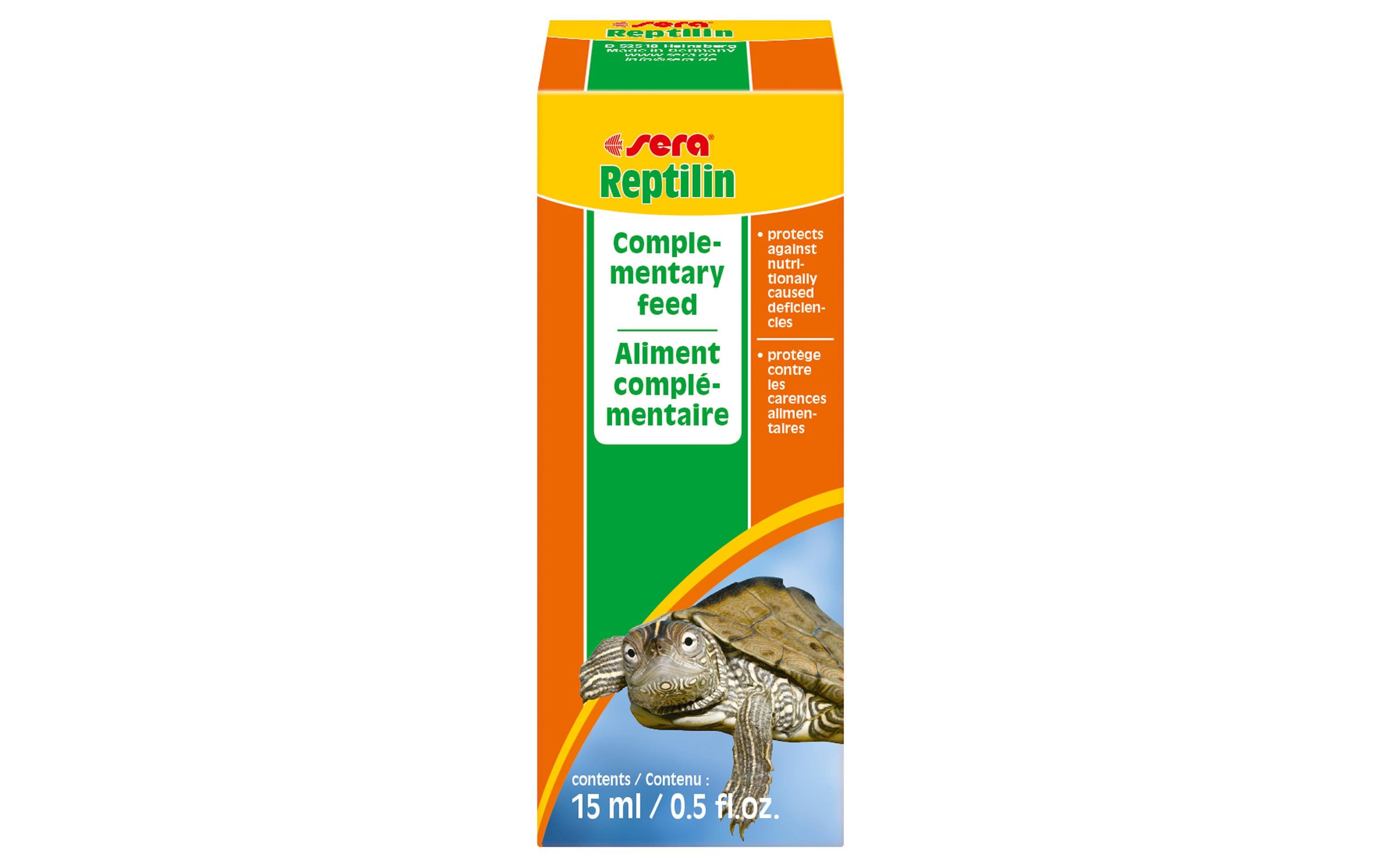 Zusatzpräparat Reptilin, 15 mlErgänzungsfuttermittel für alle Reptilien