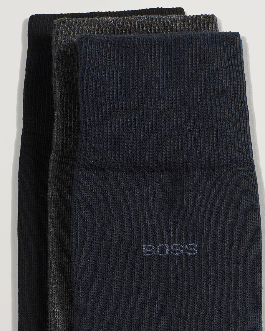 3-Pack RS Uni Socks Navy/Black/Grey