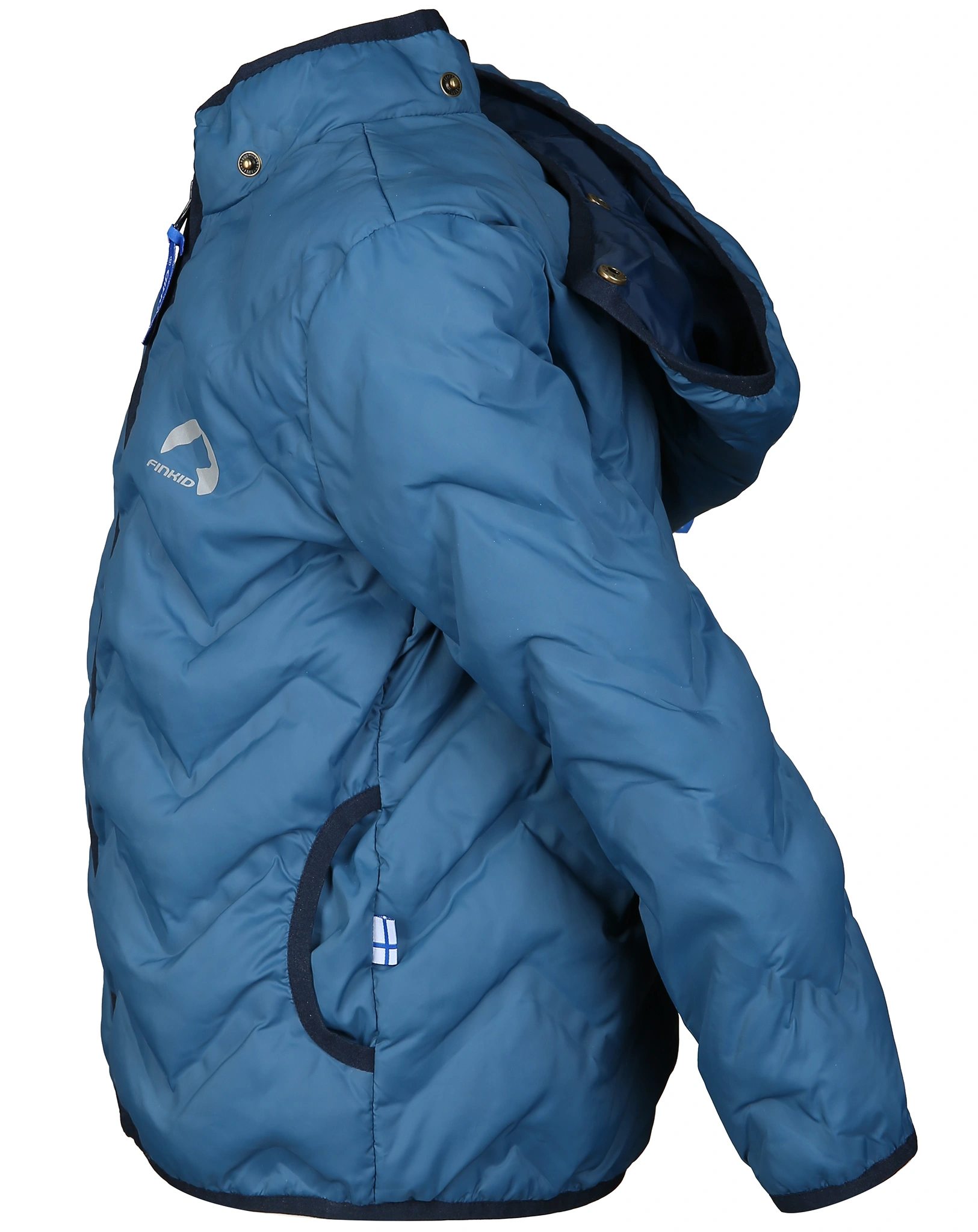 Steppjacke VANUKAS AIR mit Zipfelkapuze in real teal/navy