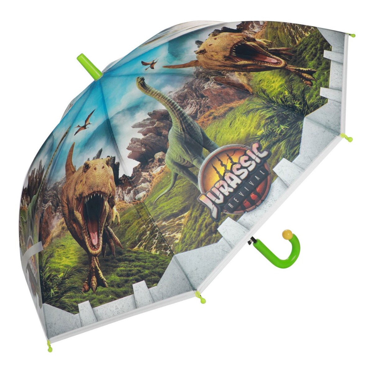 Toi-Toys 68063A - World of Dinosaurs - Regenschirm (80cm) Dinosaurier Regen Sonnenschirm Schirm