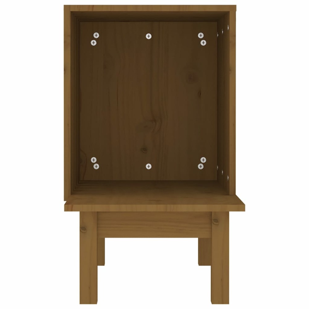 Maison pour chat marron miel 60x36x60 cm bois de pin massif
