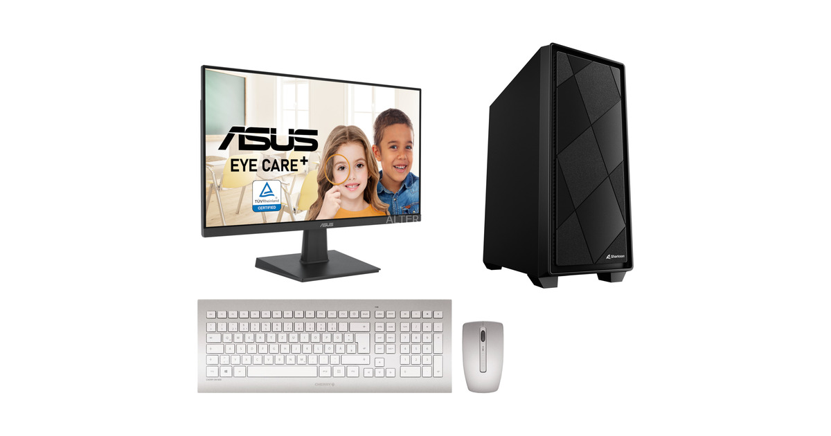 ALTERNATEMultimedia Ryzen 5 bundel pc-systeem  (Zwart | Ryzen 5 5600GT | Radeon Vega | 16 GB | 1 TB SSD)