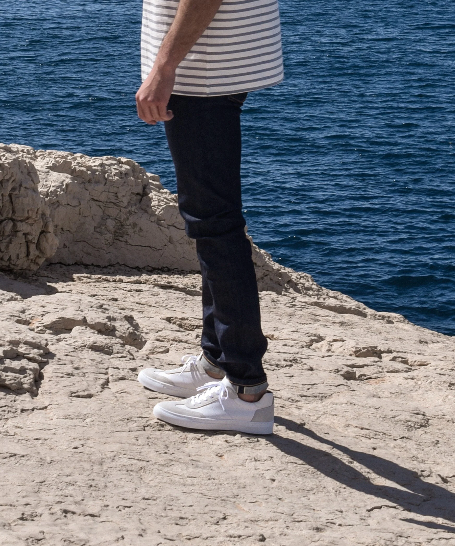 Kean-Sneakers / Basket en cuir blanc