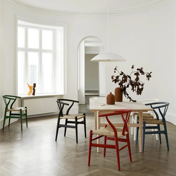 Carl Hansen - CH24 Wishbone Chair, Eiche geseift / Naturgeflecht