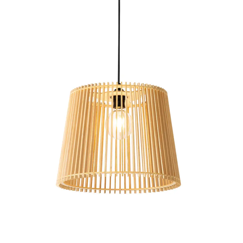 Qazqa hanglampen buiten jayla crème e27
