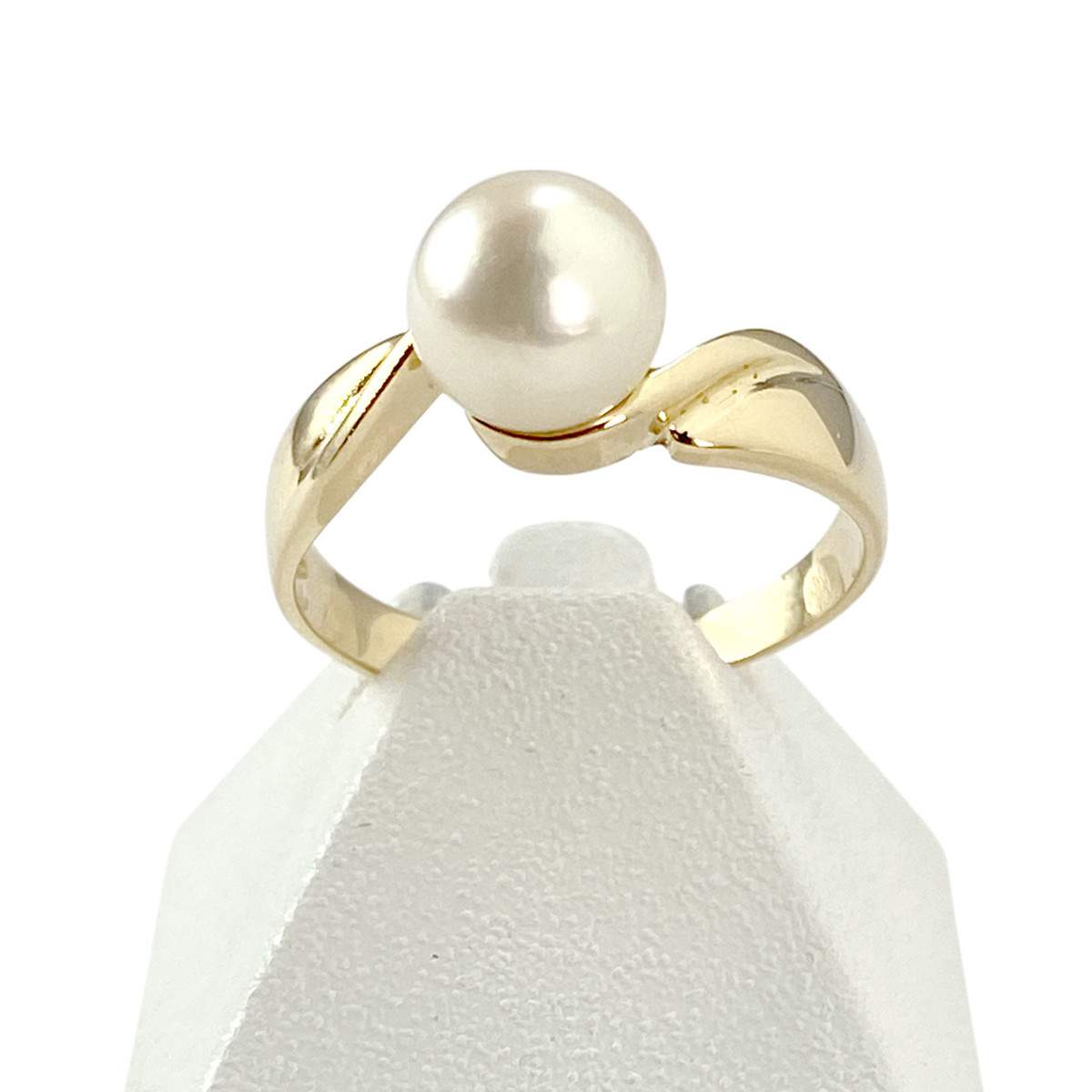 Bague d'occasion or 750 jaune perle de culture