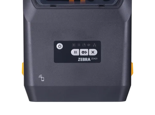 Zebra ZD421t - Etiketprinter - termo transfer - Rulle (11,2 cm) - 203 dpi - op til 152 mm/sek. - USB 2.0, USB vært, Bluetooth 4.1, Wi-Fi(ac) - grå