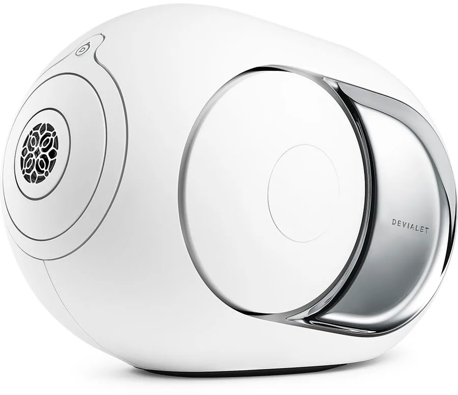 Devialet Phantom I 103 dB Chrome   Tree Blanc mat (la paire) Enceintes connectées