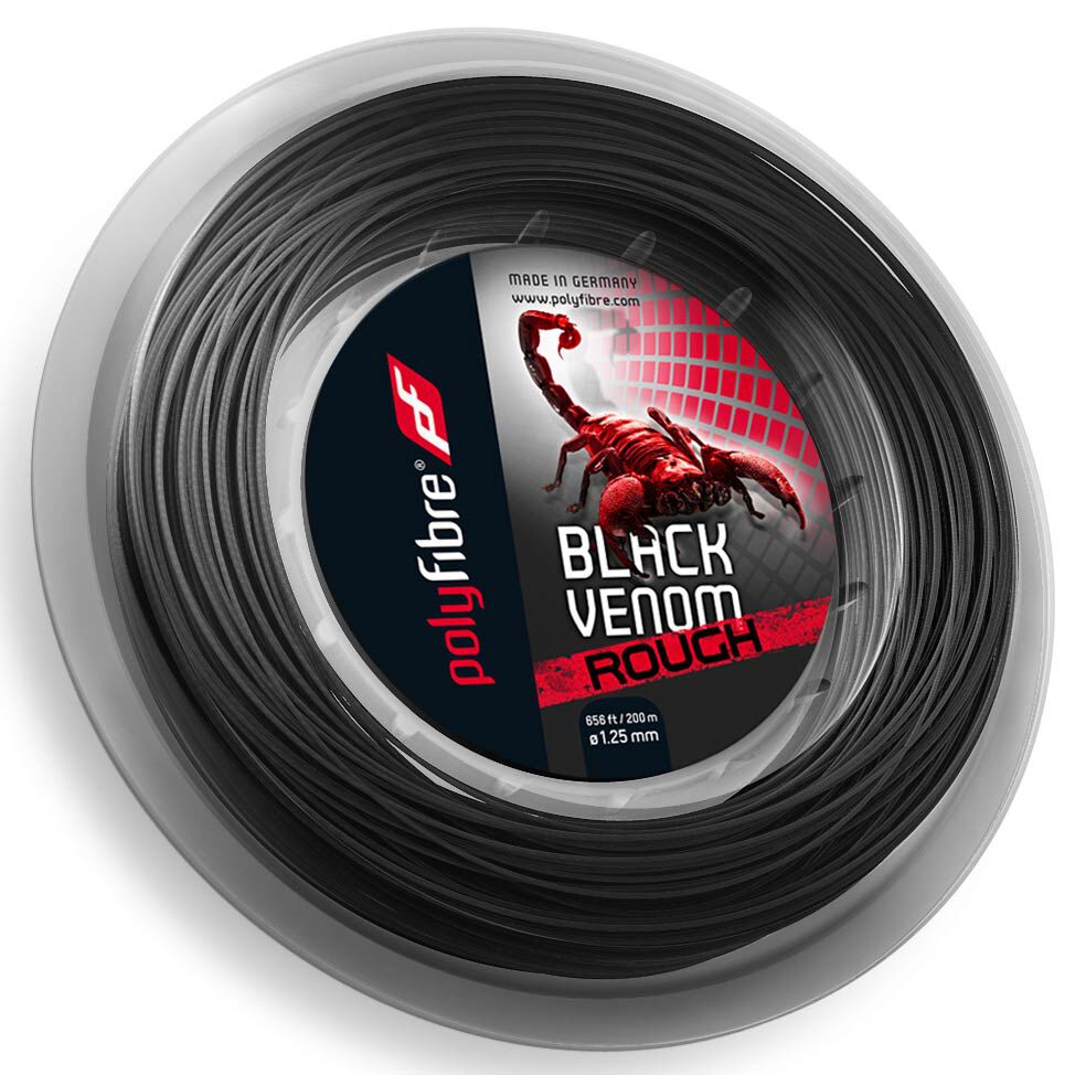 Polyfibre Venom Rough Bobine Cordage 200m - Noir