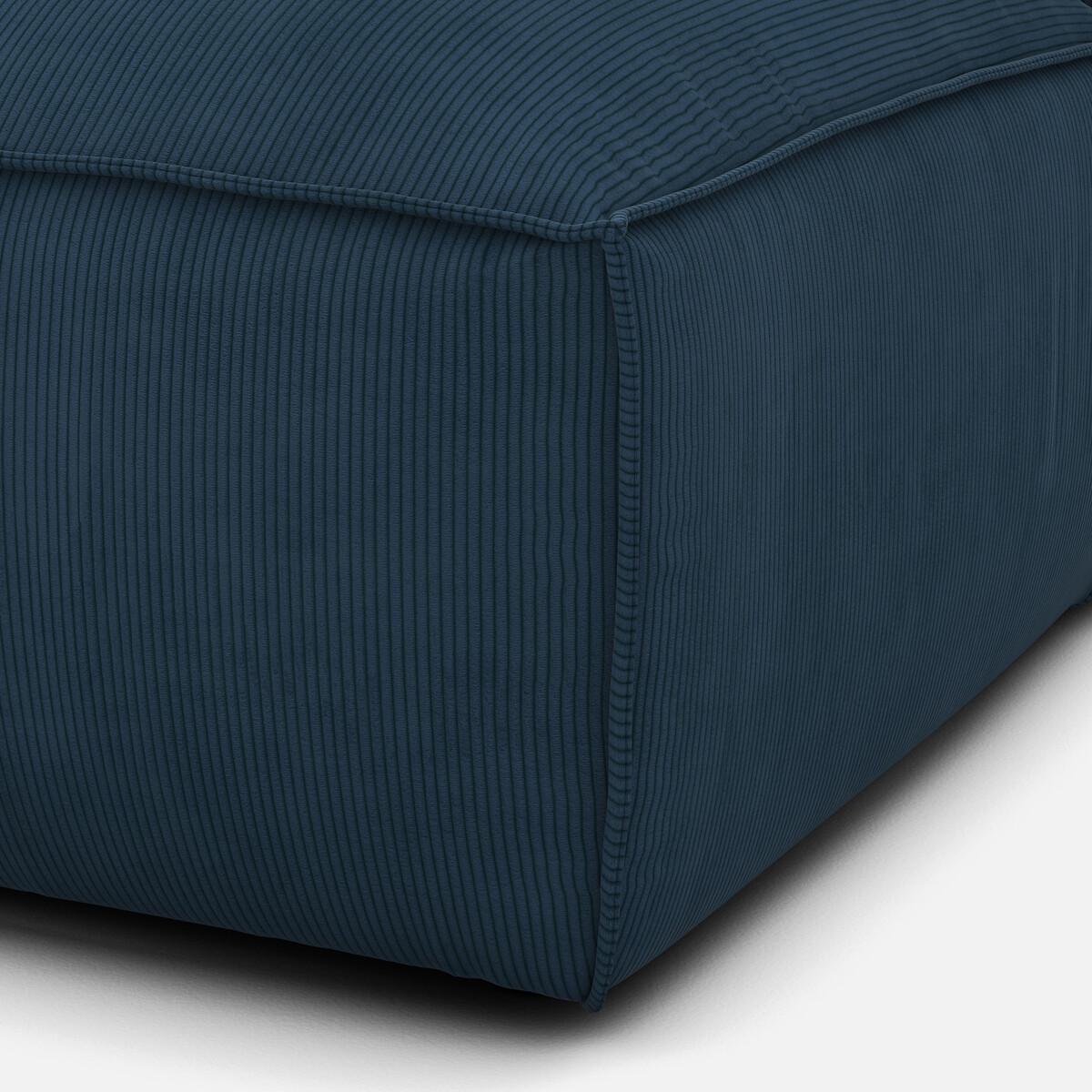 LA REDOUTE INTERIEURS<br>Sofá lounge, esquerdo, veludo cotelê, Seven