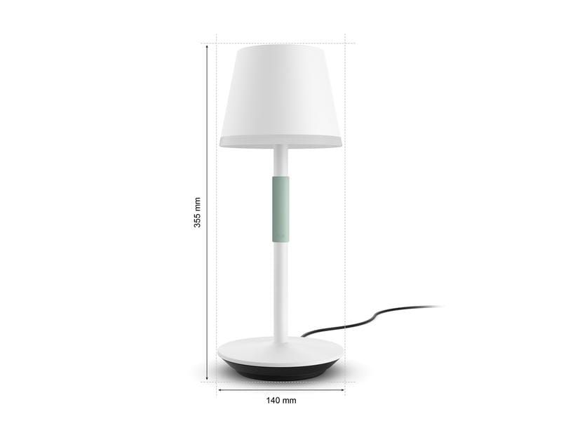 Philips Hue White & Col. Amb. Go Tragbare Tischleuchte weis Tragbare intelligente Tischleuchte für den Aussenbereich (IP54)
