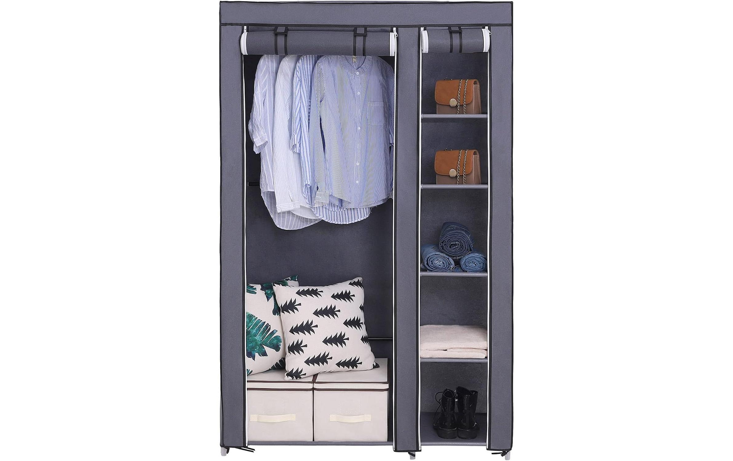 Regal 110 cm x 175 cm, GrauStoffschrank