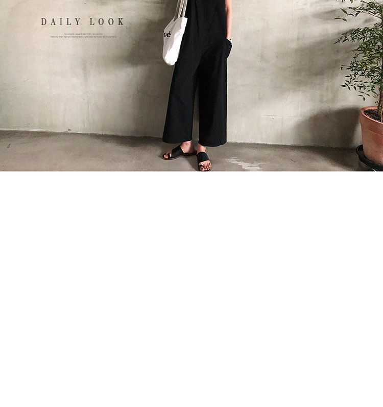 Inchioh - Effen jumpsuit met spaghettibandjes