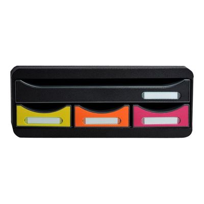 Exacompta Toolbox - Module de classement à l'italienne 4 tiroirs - arlequin