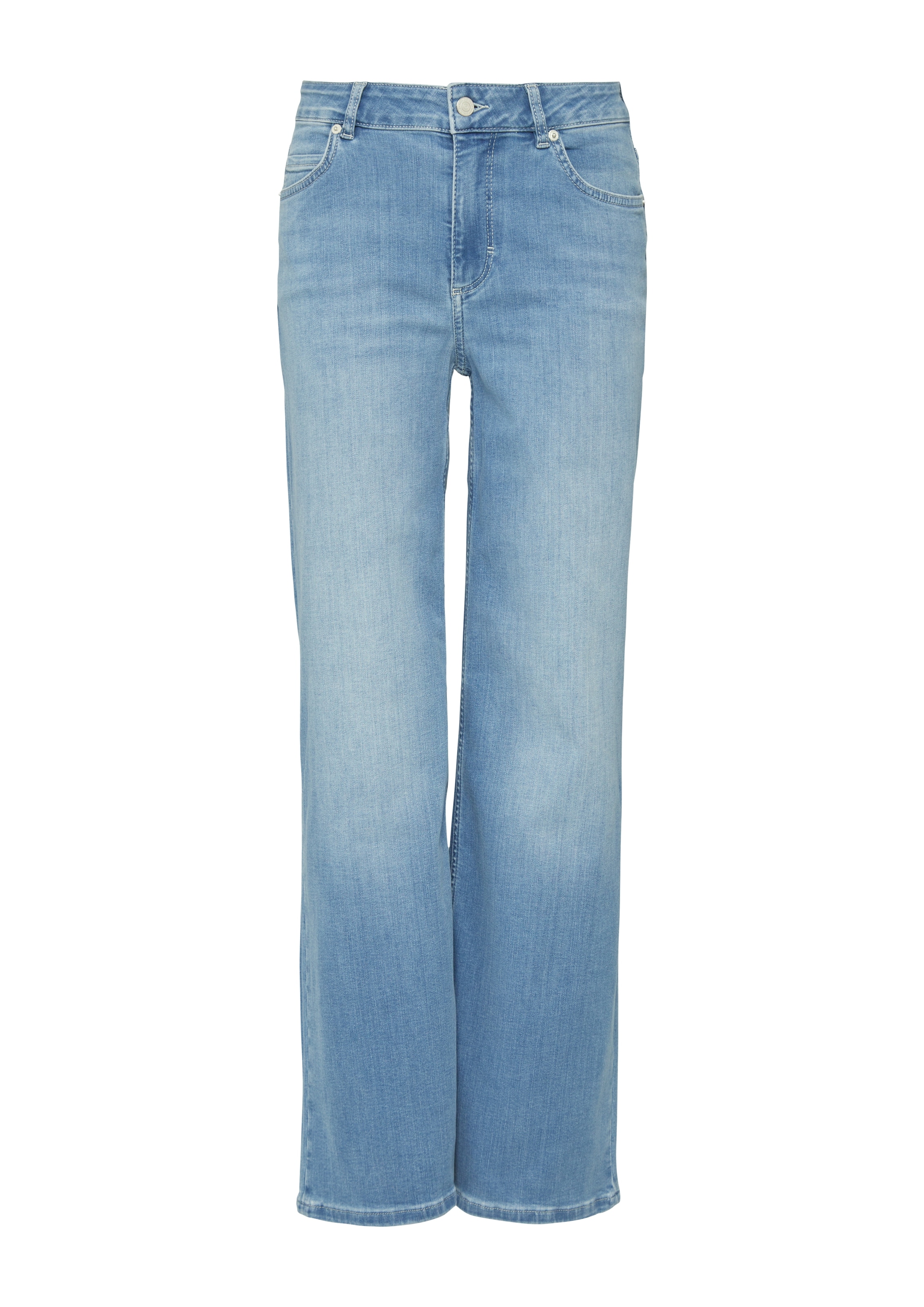 comma casual identity Weite Jeans , washed, relaxed fit, casual, Baumwollmix